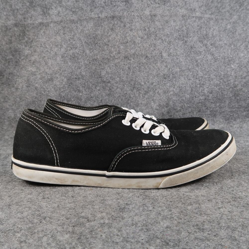 Vans Shoes Womens 9.5 Sneakers Authentic Low Casual Canvas Lace Up Black Skate